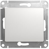 Выключатель кнопочный без рамки Systeme Electric Glossa 1-кл. белый картинка